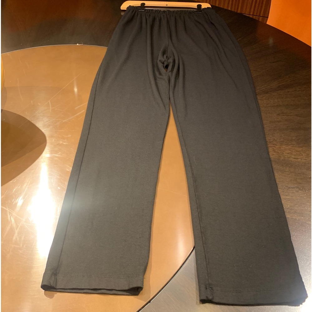 B.Walker straight legged elastic waist pants.